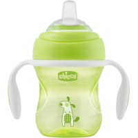 Чашка-поильник детский Chicco Transition Cup, 4 м+, 200 мл, салатовый (00006911300050)