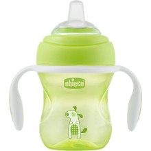 Чашка-поильник детский Chicco Transition Cup, 4 м+, 200 мл, салатовый (00006911300050)