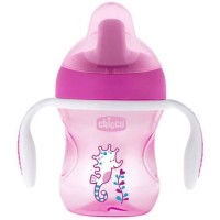 Поильник детский Chicco Training Cup, 6+, 200 мл, розовый (00006921100000)