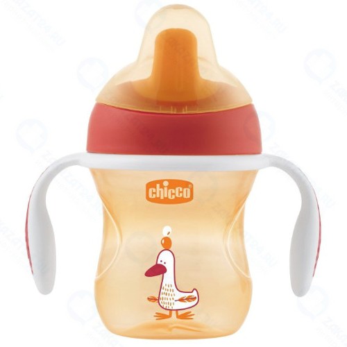 Поильник детский Chicco Training Cup, 6+, 200 мл, красный (340624119) (00006921300050)