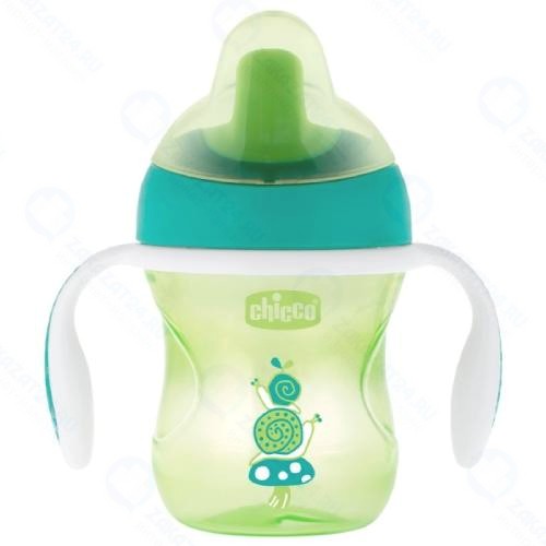 Поильник детский Chicco Training Cup, 6 м+, 200 мл, зеленый (00006921300050)