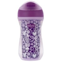 Чашка-поильник детский Chicco Active Cup, 14+, 266 мл, бабочки (340624231) (00006981100050)