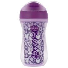 Чашка-поильник детский Chicco Active Cup, 14+, 266 мл, бабочки (340624231) (00006981100050)