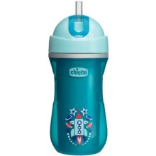 Чашка-поильник детский Chicco Sport Cup, 14 м+, 266 мл, голубой (00006991200050)