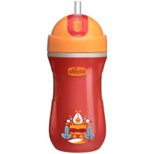 Чашка-поильник детский Chicco Sport Cup, 14 м+, 266 мл, оранжевый (00006991300000)