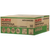 Бумажные полотенца ЛАЙМА Advanced, 21 пачка х 200 листов (111337)