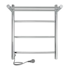 Полотенцесушитель электрический Indigo Arc, 500х400 мм, провод слева, черный муар (LCAE50-40BRPHL)