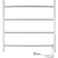 Полотенцесушитель электрический Indigo Arc, 500х500 мм, провод справа, белый матовый (LCAE50-50WMHR)