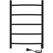Полотенцесушитель электрический Indigo Arc, 600х400 мм, провод справа, черный муар (LCAE60-40BRHR)