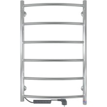 Полотенцесушитель электрический Indigo Arc Lux, 800х500 мм, провод слева, хром (LCALE80-50L-6)