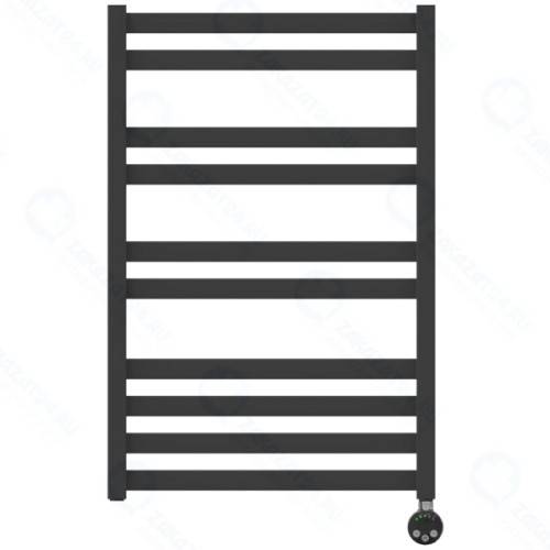 Полотенцесушитель электрический Lemark Bellario П10, 500x800 мм, левый/правый, черный (LM68810EBL)