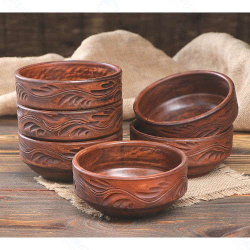 Набор салатников Красная глина 6 предметов (4163648)