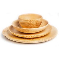 Набор тарелок из натурального кедра MAGISTRO 4 шт (4758920)