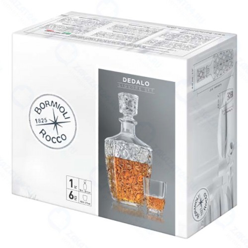 Набор BORMIOLI-ROCCO графин, 780 мл + 6 стопок, 85 мл (B226060)