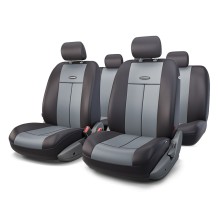 Чехлы для автомобильных сидений AutoProfi TT-902P Black/Dark Grey