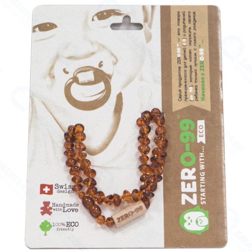 Янтарные бусы ZERO-99 облегчающие прорезывание зубов, 0+ (19211)
