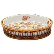 Форма для запекания MAYER-BOCH 2,1 л, в плетеной подставке (24807)