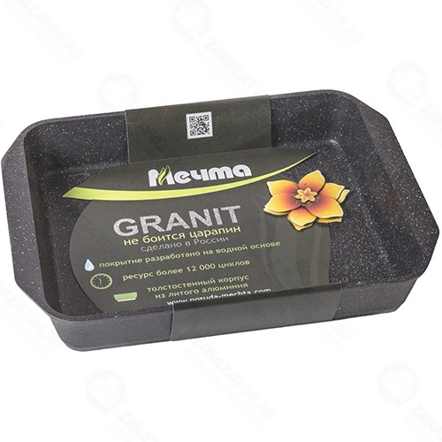 Противень Мечта 92802 Гранит, 27*19 см Black