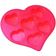Форма для выпечки REGENT-INOX 93-SI-FO-19 Silicone Сердечки, 26,5*25,5*4 см, 6 ячеек