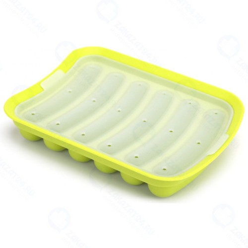 Форма для сосисок и кебабов Bradex TK 0273 зеленая