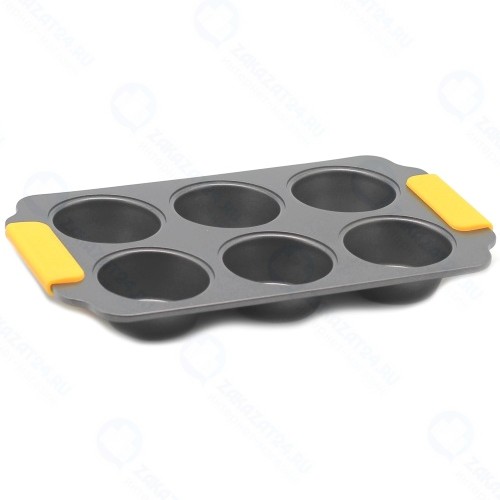 Форма для маффинов Zanussi Amalfi, 6 ячеек Black (ZAC34413CF)