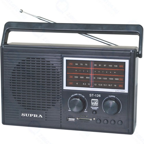 Радио Supra ST-126 Black