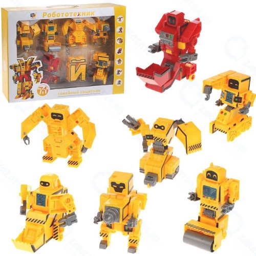 Набор трансформеров Наша Игрушка Буквы-спецтехника (D622-H093)