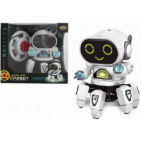 Радиоуправляемый робот Наша Игрушка свет/звук, белый (M1065-1)