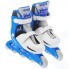 Роликовые коньки ONLITOP размер 34-37, колеса 64 мм + комплект защиты, синий/белый (4605230)