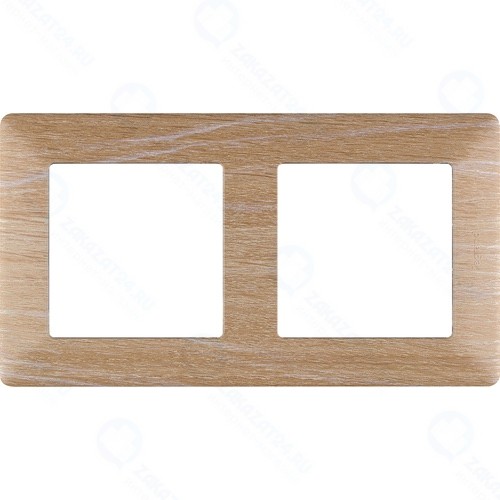 Рамка двойная Legrand Valena Life, светлое дерево (754182)