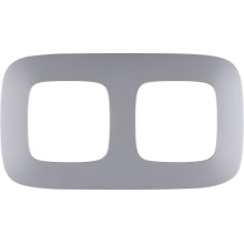 Рамка двойная Legrand Valena Allure, алюминий (754392)