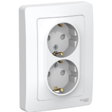 Розетка двойная Schneider Electric BLNRS001121 Blanca