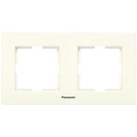 Рамка двойная Panasonic Karre Plus, кремовая (WKTF0802-2BG-RES)