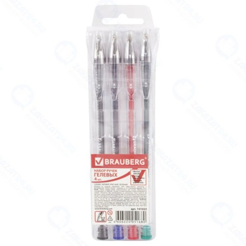 Набор ручек Brauberg Jet, 4 шт (141023)