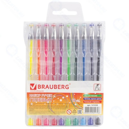Набор ручек Brauberg Jet, 10 шт (141038)