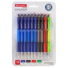 Набор ручек Brauberg Super, 10 шт (143381) Набор ручек Brauberg Super, 10 шт (143381)
