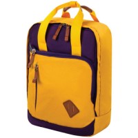 Рюкзак Brauberg Friendly, 37х26х13 см, горчичный/фиолетовый (270093)