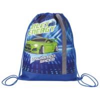 Сумка для обуви Юнландия Street Energy, светоотражающая полоса, 46х36 см (270189)