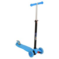 Самокат EVO-KIDS M-4, со светящимися колесами, голубой