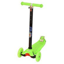 Самокат EVO-KIDS M-4, со светящимися колесами, зеленый Самокат EVO-KIDS M-4, со светящимися колесами, зеленый