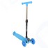 Самокат EVO-KIDS M-5D, складывающийся, со светящимися колесами, голубой