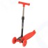Самокат EVO-KIDS M-5D, складывающийся, со светящимися колесами, красный