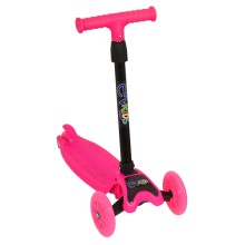 Самокат EVO-KIDS M-5D, складывающийся, со светящимися колесами, розовый Самокат EVO-KIDS M-5D, складывающийся, со светящимися колесами, розовый