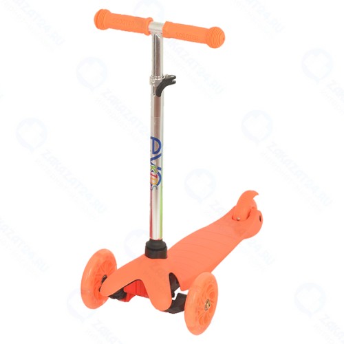 Самокат EVO-KIDS M-5, со светящимися колесами, оранжевый