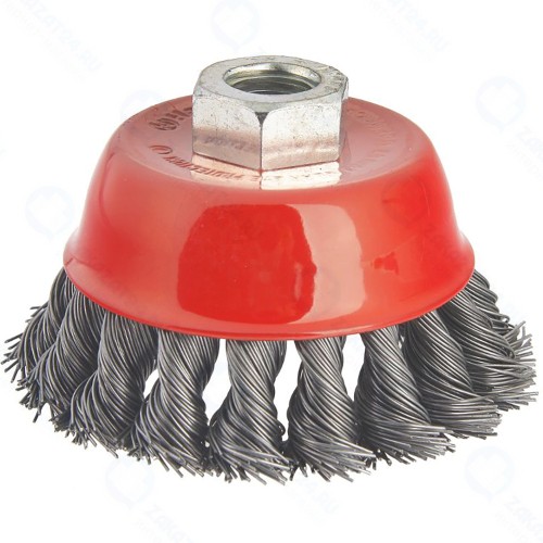 Насадка-кордщётка Hammer Flex для УШМ, витая, сталь, чаша 85 мм (207-106)