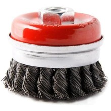 Насадка-кордщётка Hammer Flex для УШМ, витая, сталь, чаша 65 мм (207-109)