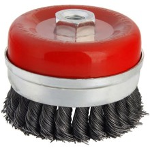 Насадка-кордщётка Hammer Flex для УШМ, витая, сталь, чаша 85 мм (207-111)