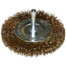 Щетка для дрели Энкор дисковая, латунированная сталь, 50 мм (51513) Щетка для дрели Энкор дисковая, латунированная сталь, 50 мм (51513)