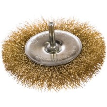 Щетка для дрели Энкор дисковая, латунированная сталь, 100 мм (51516) Щетка для дрели Энкор дисковая, латунированная сталь, 100 мм (51516)