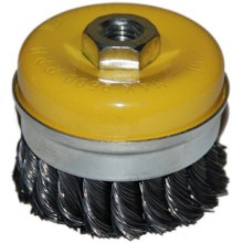 Щетка чашечная Энкор витая, сталь, 80 мм (51545) Щетка чашечная Энкор витая, сталь, 80 мм (51545)